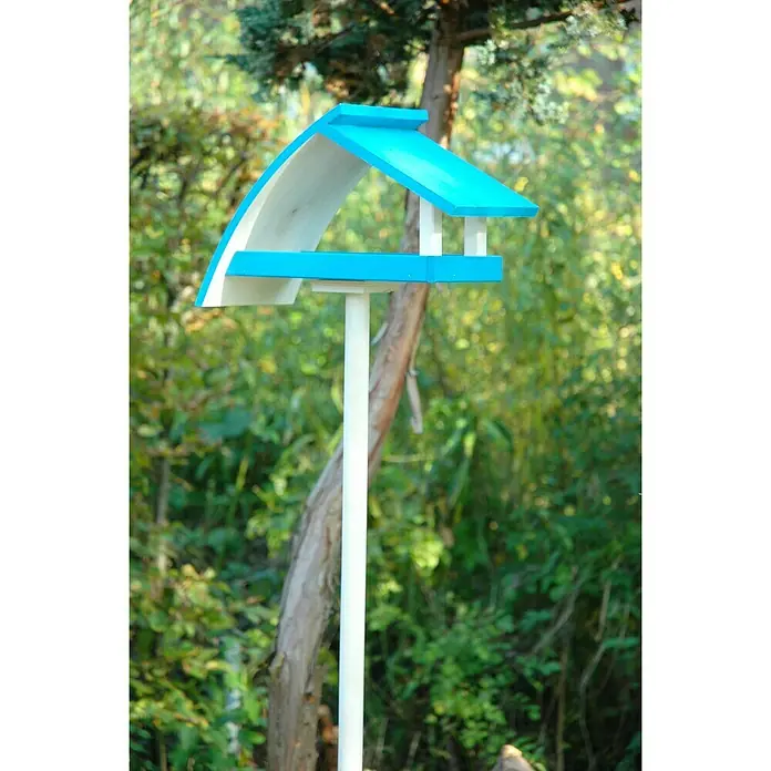 Luxus Vogelhaus Vogelhaus New Wave - 39 x 18 x 183 cm, Blau - Stimmungsaufnahme