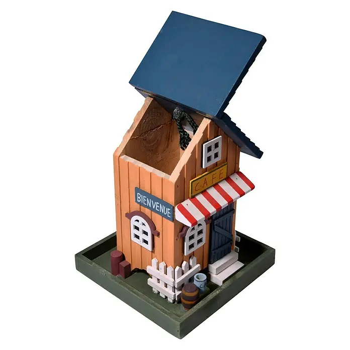 Dobar Vogelhaus Cafe - 18 x 18 x 23 cm - Rechte Seitenansicht