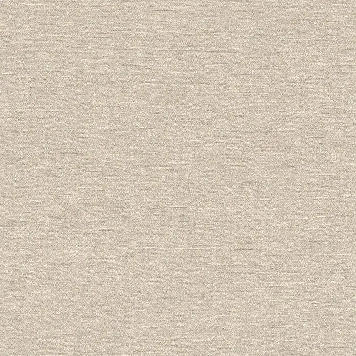 Rasch Vliestapete - Beige, Uni, Feine Struktur, 10,05 x 0,53 m - Vorderansicht