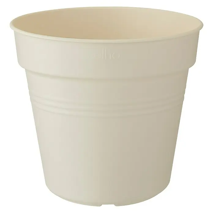 Elho Green Basics Tegla za cvijeće - Maks. vanjski promjer: 40 cm, Plastika, Bijele boje - Pogled sprijeda