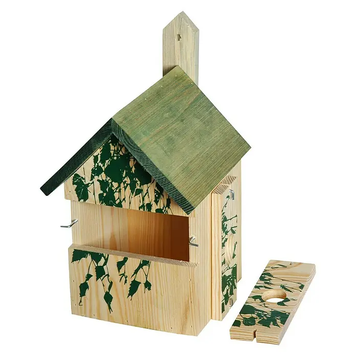 Dobar Nistkasten - 17,5 x 17 x 33 cm, Dekor: Camouflage - Linke Seitenansicht
