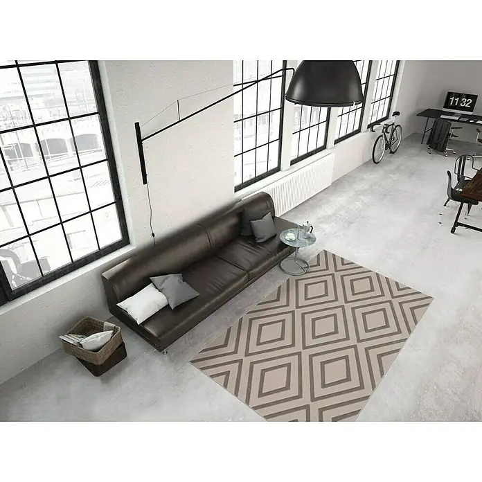 Kayoom Teppich Lina - Taupe, L x B: 300 x 80 cm, 100 % Polypropylen - Stimmungsaufnahme