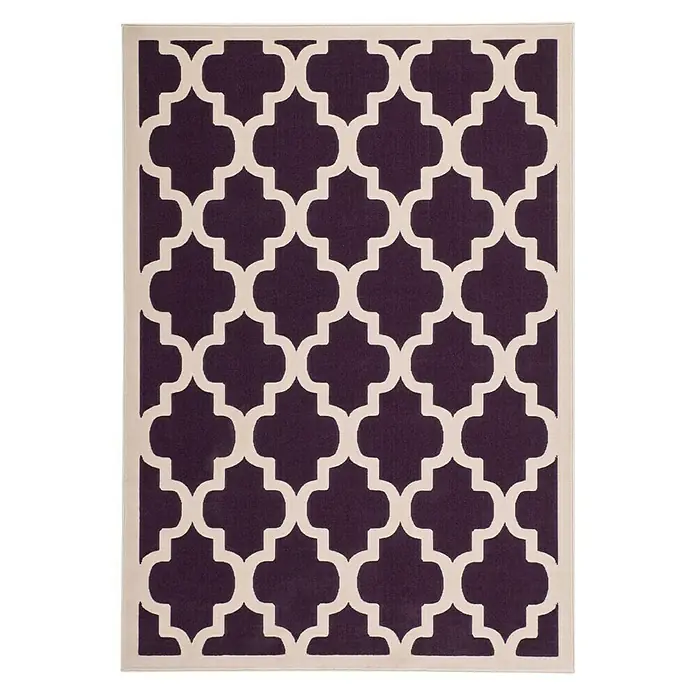 Kayoom Teppich Maroc 2087 - Lila, L x B: 290 x 200 cm, 100 % Polyester - Vorderansicht