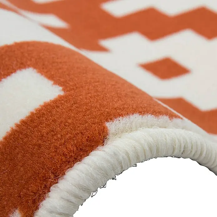 Kayoom Teppich Stella - Elfenbein/Orange, L x B: 230 x 160 cm, 100 % Polypropylen - Detailaufnahme