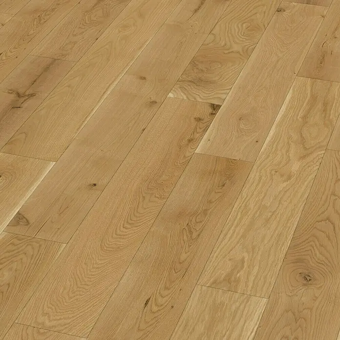 Loevi Massivholzdielen Eiche Natur geölt - 1.800 x 140 x 15 mm, Landhausdiele - Linke Seitenansicht