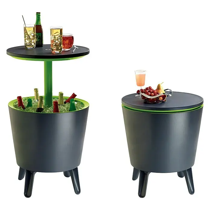 Keter Beistelltisch Cool Bar - 49,5 x 49,5 cm, Kunststoff - Vorderansicht