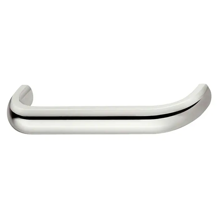 Möbelgriff - Typ Möbelgriff: Bügel, L x B x H: 105 x 13 x 28 mm, Sonstige, Verchromt - Vorderansicht