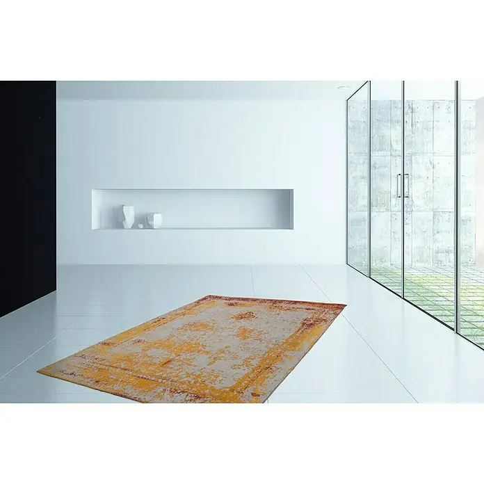 Kayoom Teppich Select 275 - Orange, L x B: 150 x 80 cm, 50% Baumwolle, 50% Polyester Chenille - Stimmungsaufnahme