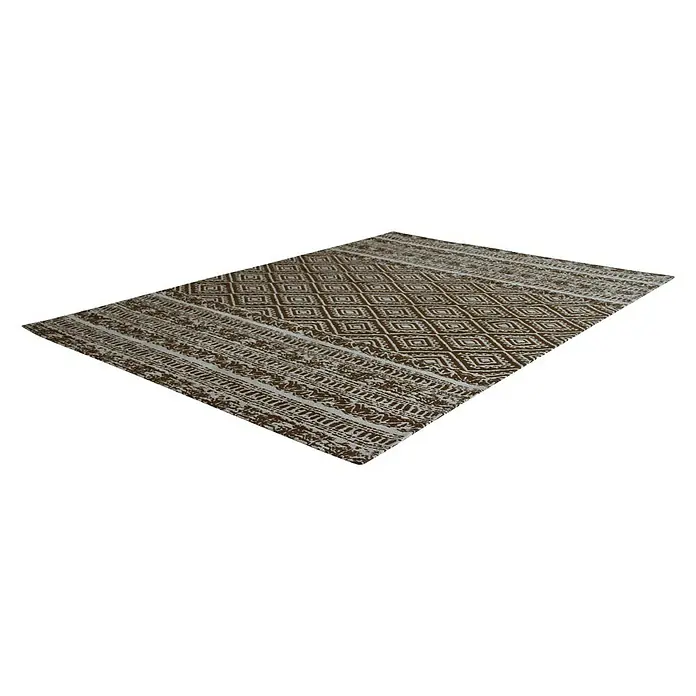 Kayoom Teppich Sunny 100 - Braun, L x B: 290 x 200 cm, 100% Polyester - Ansicht von oben