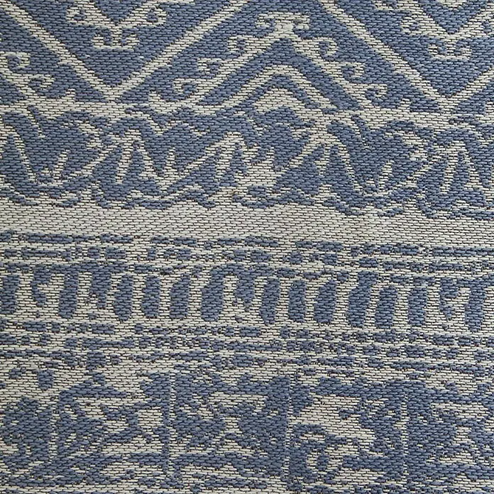 Kayoom Teppich Sunny 100 - Blau, L x B: 170 x 120 cm, 100% Polyester - Detailaufnahme