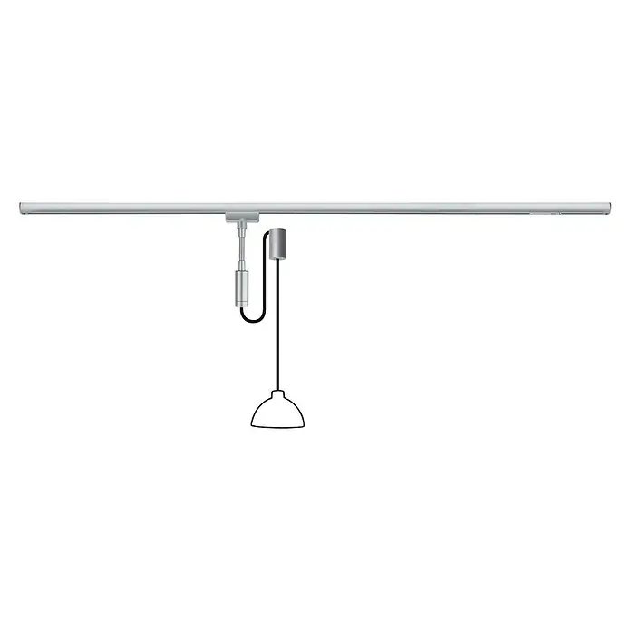 Paulmann URail Pendeladapter - 1,2 m, Metall - Vorderansicht