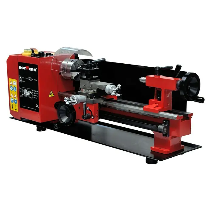 Rotwerk Drehmaschine EDM 350 BL - Leistung: 500 W, Max. Aufnahmehöhe: 74 mm, Spindelkonus: MK3 - Vorderansicht