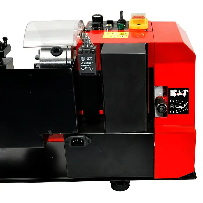 Rotwerk Drehmaschine EDM 350 BL - Leistung: 500 W, Max. Aufnahmehöhe: 74 mm, Spindelkonus: MK3 - Vorderansicht