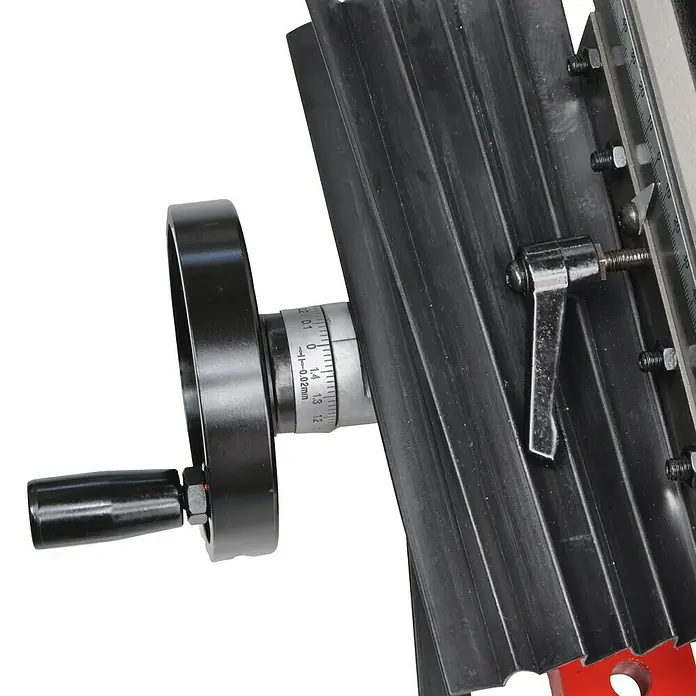 Rotwerk Bohr- & Fräsmaschine EFM 200DS - 350 W, 150 U/min - 2.500 U/min, Spannweite Bohrfutter: 1 mm - 13 mm, Größe Arbeitstisch: 390 x 95 mm - Vorderansicht