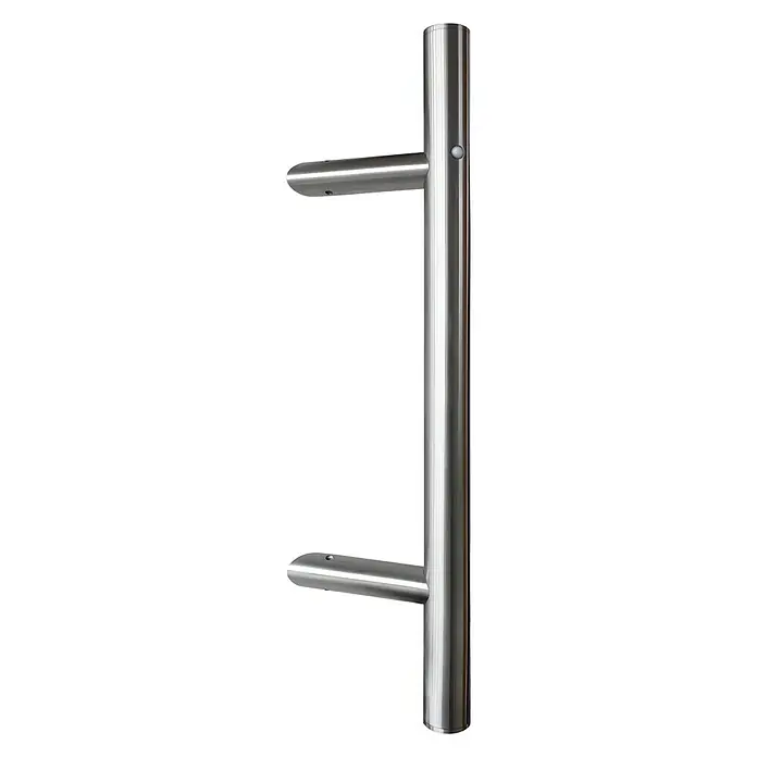 Diamond Doors Stoßgriff LED - 50 cm, Edelstahl, Rund - Vorderansicht