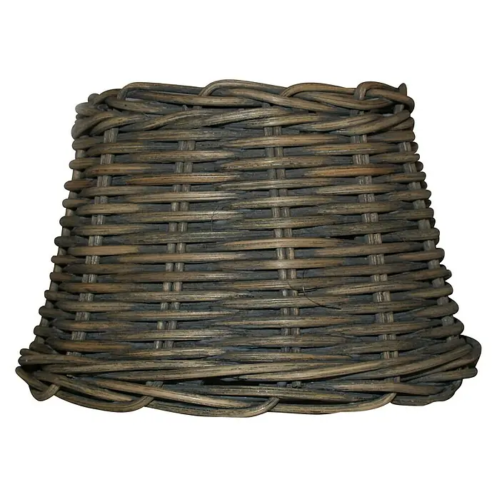 Home Sweet Home Lampenschirm Roseau - 20 cm, Dunkelbraun, Rattan, Oval