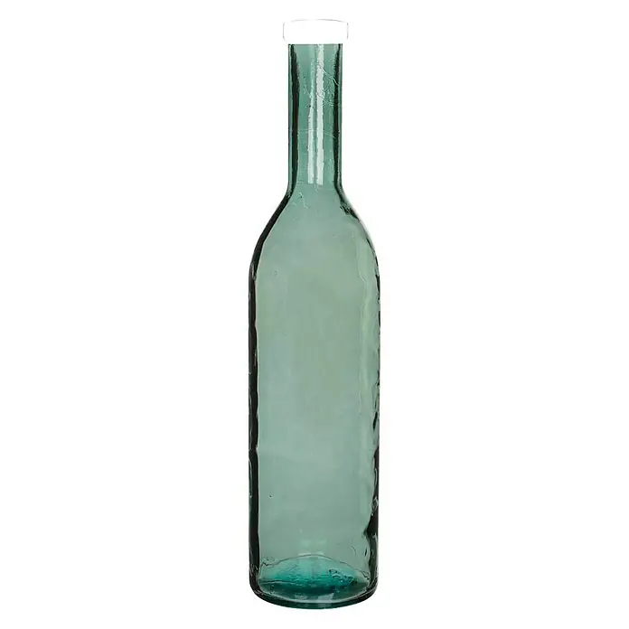 Jarrón de vidrio redondo Rioja - Ø x Al: 18 x 75 cm, Gris