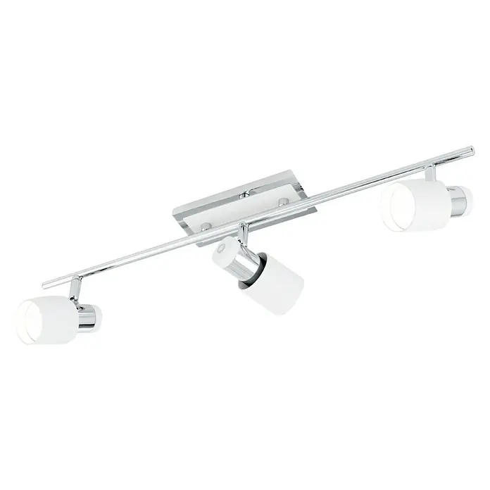 Eglo Regleta LED Davida - 15 W, L x An x Al: 7 x 58 x 7 cm, Blanco/Cromado, Blanco cálido