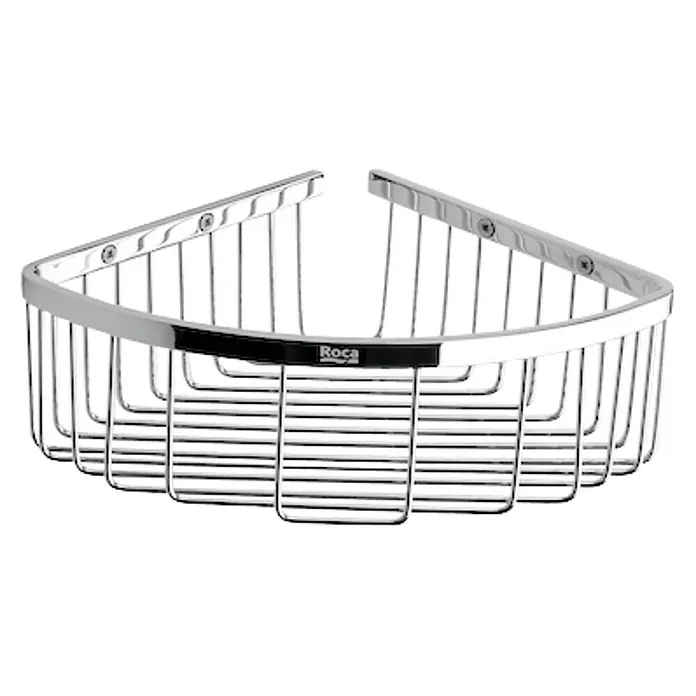 Roca Hotels 2.0 Cesta de baño angular - 20 x 20 x 8,3 cm, Cromo