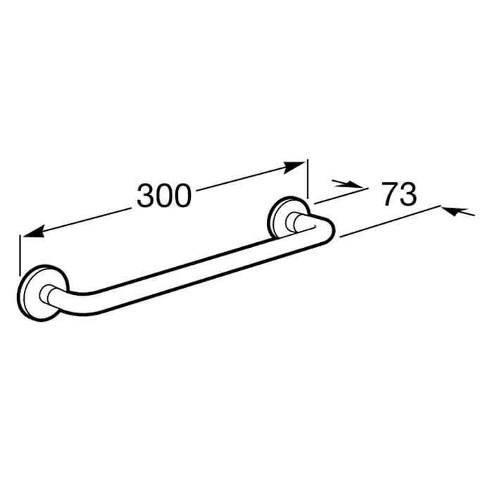 Roca Hotels 2.0 Toallero - Ancho: 30 cm, Atornillado, Brillante