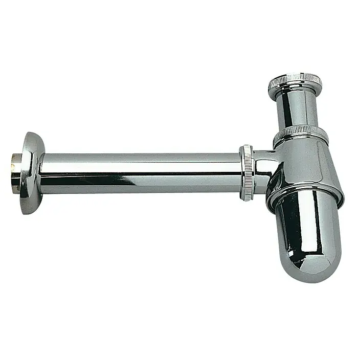 Sifón de lavabo con botella - 1¼'', Diámetro: 32 mm, Cromado