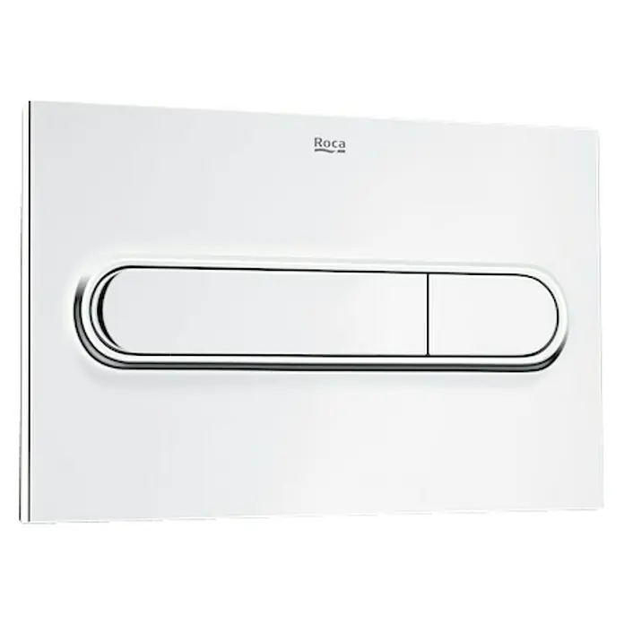 Roca Placa de accionamiento PL1 Dual - Cromo, Brillante, 2 descargas