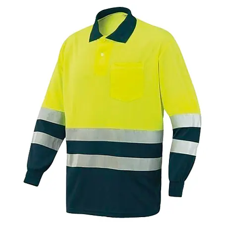 Industrial Starter  Polo de alta visibilidad manga larga