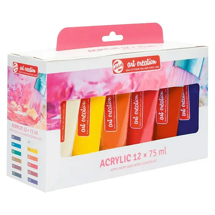 Talens Art Creation Pintura acrílica - Multicolor, 12 ud. x 75 ml