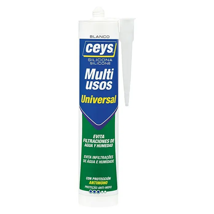 Ceys Silicona universal Multiusos - Blanco, 280 ml
