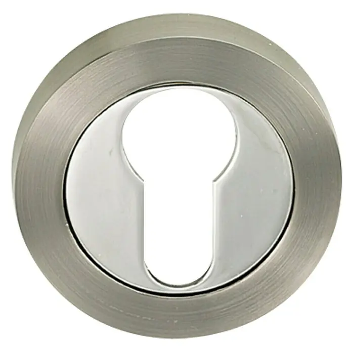GDK Escudo para cerraduras con bocallave A02 - L x An: 50 x 50 mm, Plateado