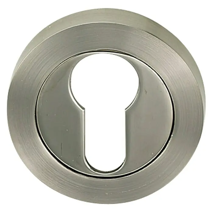 GDK Escudo para cerraduras con bocallave BA 02 - L x An: 50 x 50 mm, Plateado