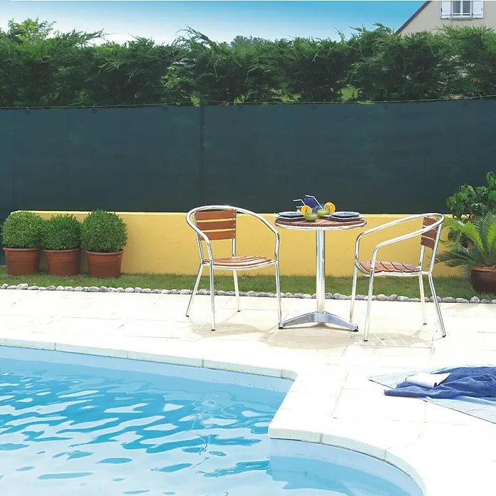 Malla de ocultación Totaltex - L x Al: 10 x 1,5 m, Plástico (HDPE), Verde