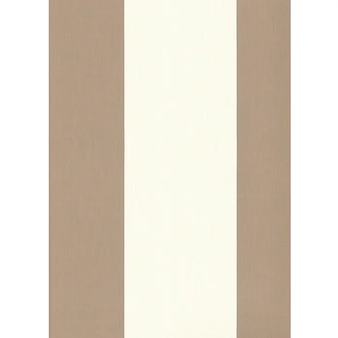 Papel pintado Básico a rayas - Marrón/Beige, 10 x 0,53 m