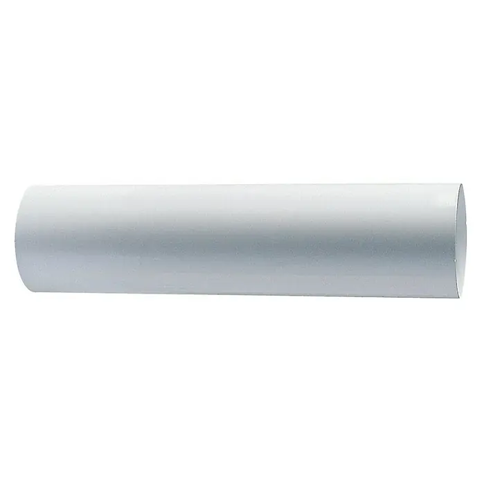 Tubo redondo de aluminio - Ø x L: 110 mm x 100 cm, Aluminio, Blanco