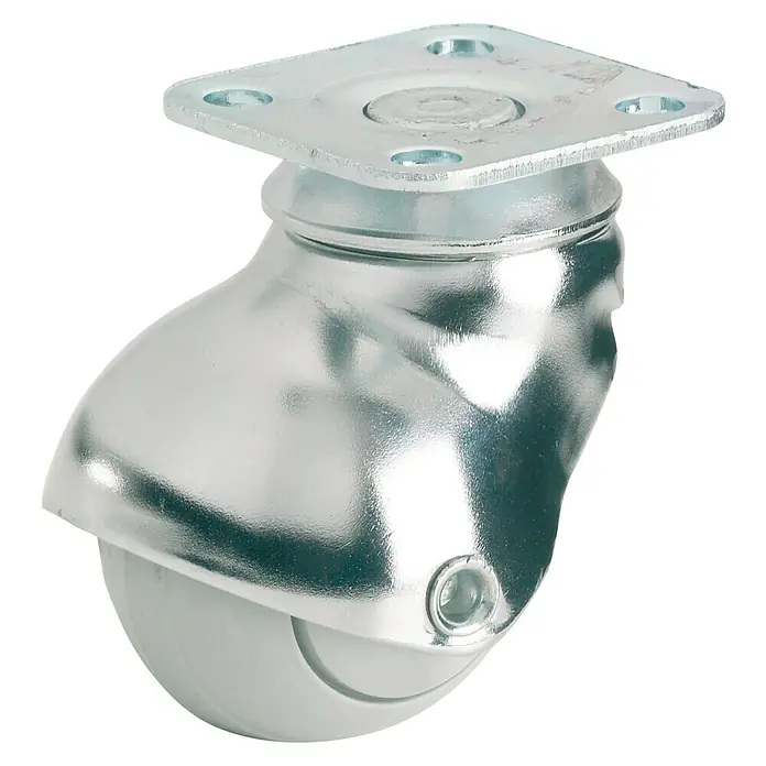Stabilit Bútor görgő - Görgők átmérője: 40 mm, Terhelhetőség: 25 kg, siklócsapágy, Tányérral