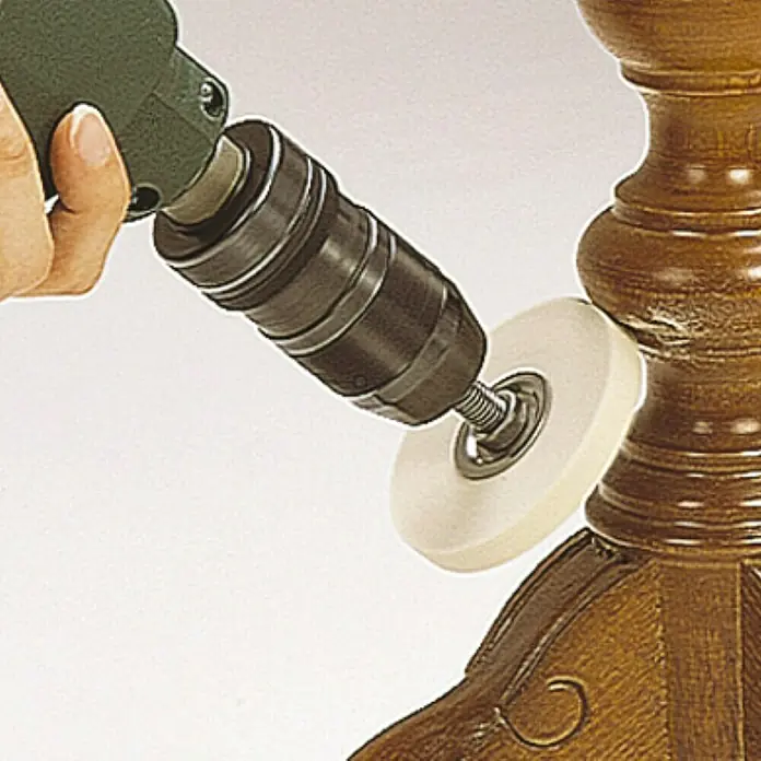 Wolfcraft Filzpolierscheibe - Durchmesser: 75 mm
