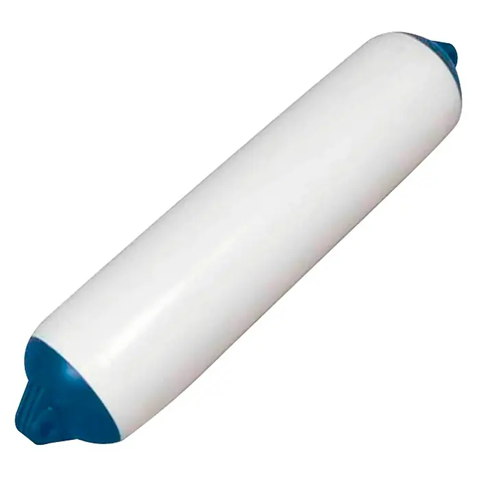 Defensa de varada - L x An: 126 x 26 cm, Recto, Blanco, Plástico