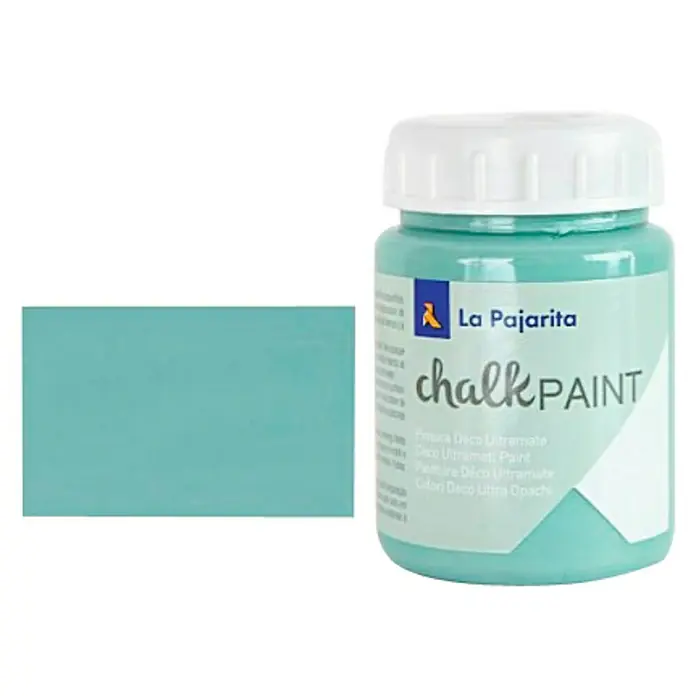 La Pajarita Pintura de tiza Chalk Paint - Verde hielo, 75 ml, Mate