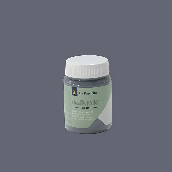 La Pajarita Pintura de tiza Chalk Paint - Gris urbano, 75 ml, Mate