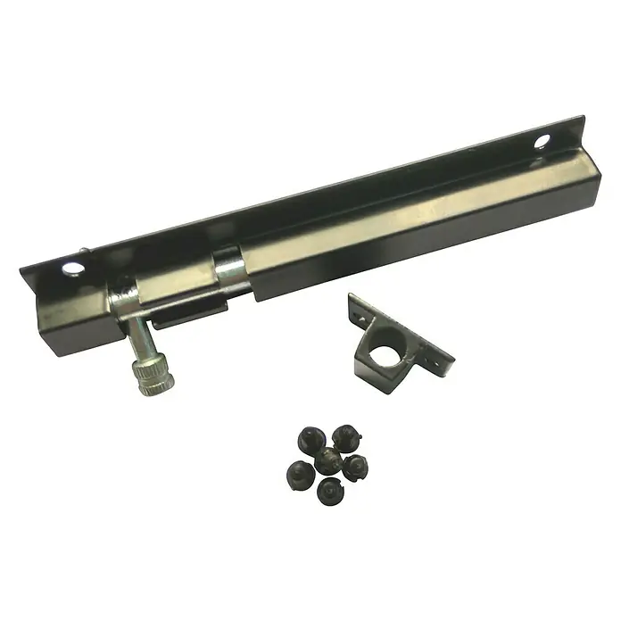 Cerrojo - Largo: 150 mm, Aluminio, Negro