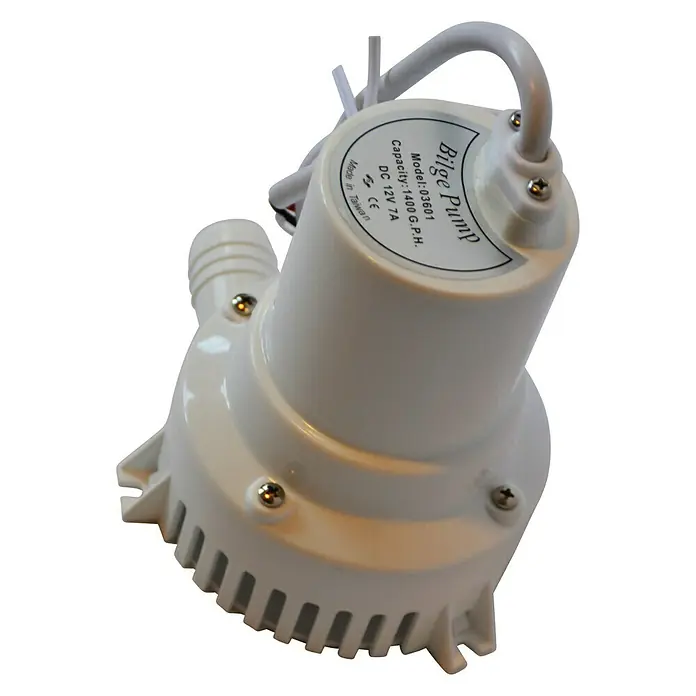 Bomba de achique - Capacidad de bombeo máx.: 5.400 l/h, Consumo de corriente: 3 A