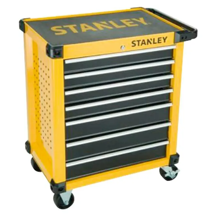 Stanley Carro portaherramientas STA174306 - L x An x Al: 85,5 cm x 68 cm x 47 mm, Acero, Amarillo/Negro