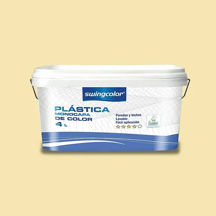 swingcolor Pintura para paredes - Mantequilla, 4 l, Mate