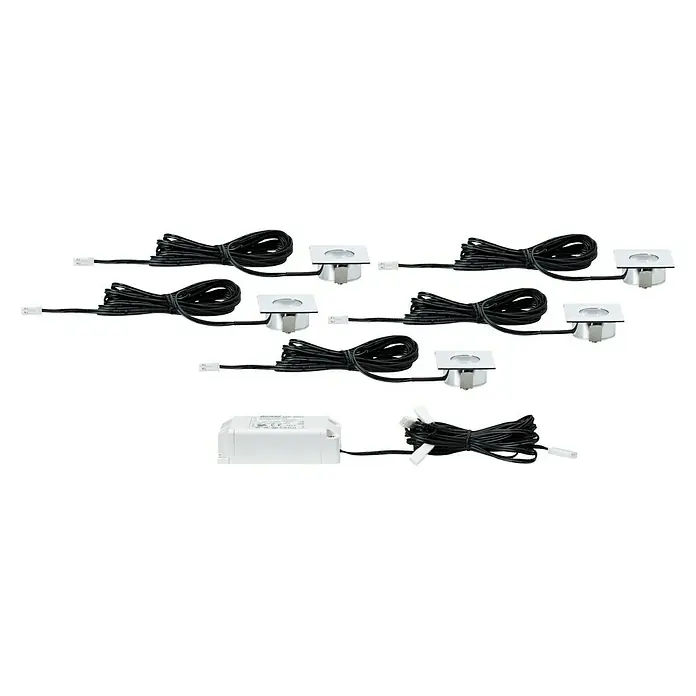 Paulmann Micro Line LED-Einbauleuchte Mini - 1 W, Chrom, Warmweiß - Vorderansicht