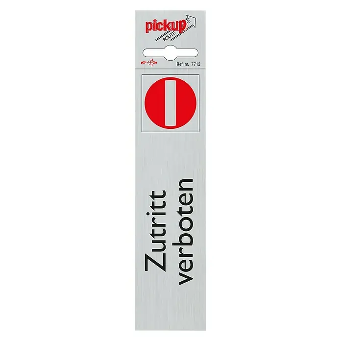 Pickup Aufkleber - Motiv: Zutritt verboten, L x B: 165 x 44 mm