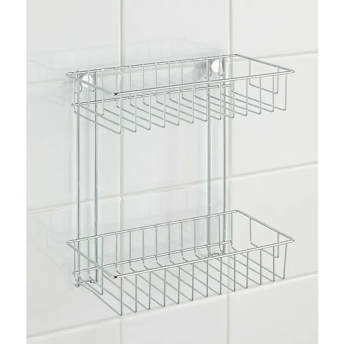 Wenko Classic Duschkorb - L x B x H: 14 x 24 x 26 cm, Chrom, Verchromt