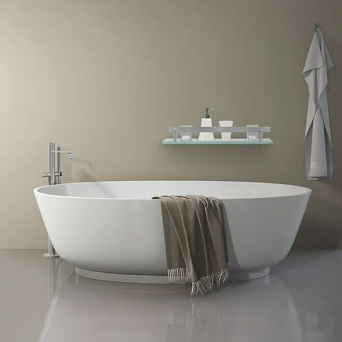 MSV Tabarca Estante para baño - Ancho: 30 cm, 1 estante, Aluminio, Acero inoxidable