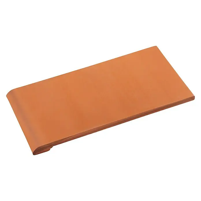 BHS Cataluña Baldosa decorativa Vierteaguas Mate - 14 x 28 cm, Rojo