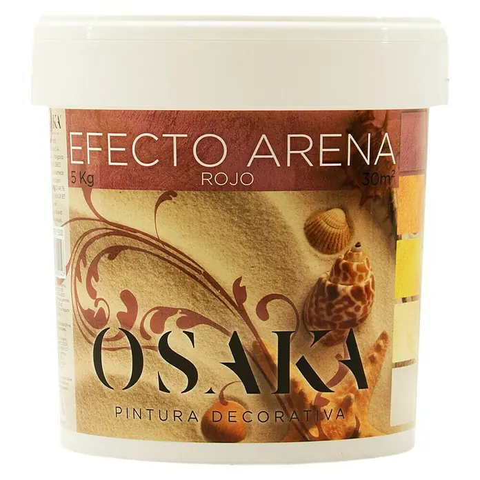 Osaka Pintura para efectos decorativos Arena - Rojo, 5 l