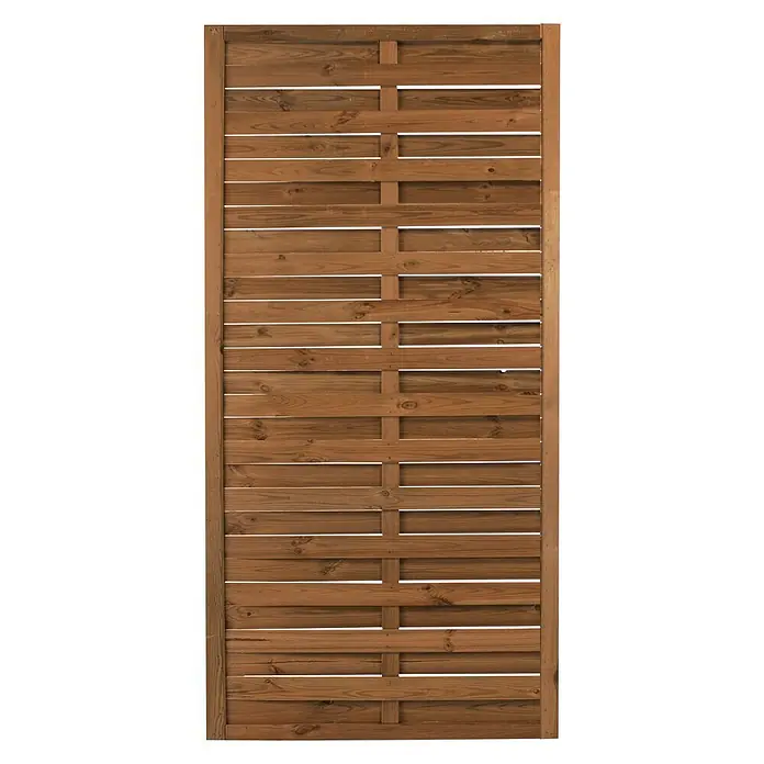 Forest-Style Celosía de madera Timeo - An x Al: 90 x 180 cm, Marrón